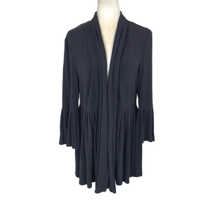 Cartise black pleated cardigan